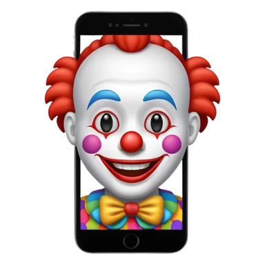 clown emoji iphone sticker