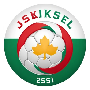 Je veux que tu me donnes le même logo de l'équipe de football JSK de wilaya de Tizi ouzou en Algérie sticker
