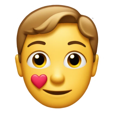Smirk emoji with kisses and hearts sticker