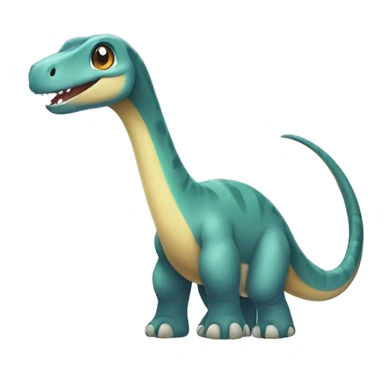 cute brachiosaurus pokemon sticker