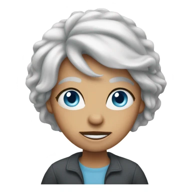 Blue eyed crazy lady sticker