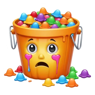 Crying candy because they’ve fallen out of the Halloween bucket  sticker