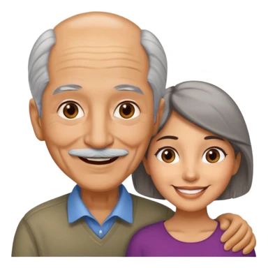 Latina with an old man together sticker