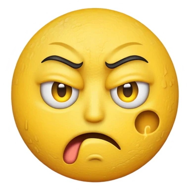 Emoji disgusted  sticker