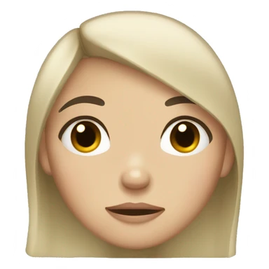 Extremely Tired girl with light skin and black hair  sticker