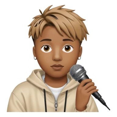 Juice WRLD holding a microphone  sticker