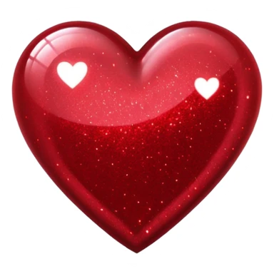 red glitter cyberpunk love sticker