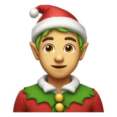 christmas elf cute sticker