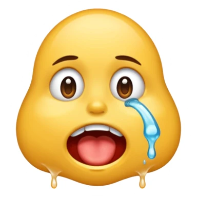 drooling saliva and spit coming out of mouth sticker