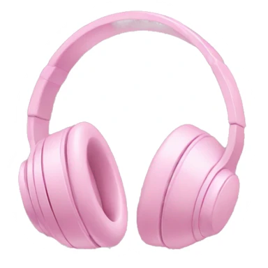 pastel pink headphone sticker