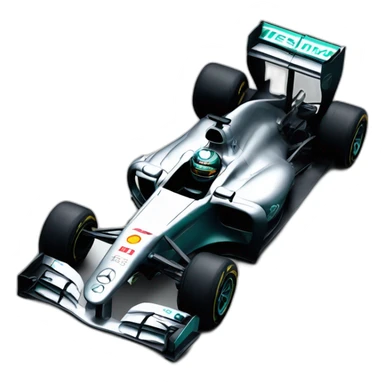 Formula 1 car mercedes sticker