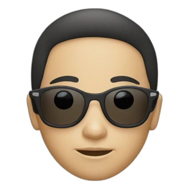 dark haired white child sunglasses sticker