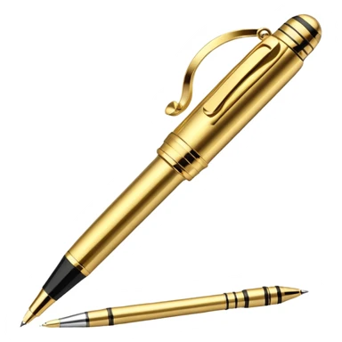 3D perspective academic premium golden vip pro pen sticker