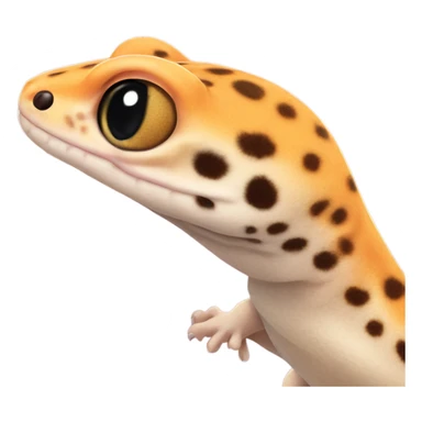 leopard gecko orange  sticker