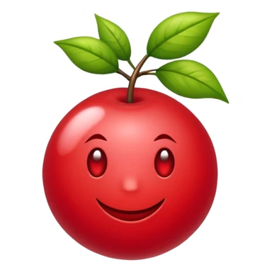 eine einzelne Kirsche, klar erkennbar, ohne Text sticker