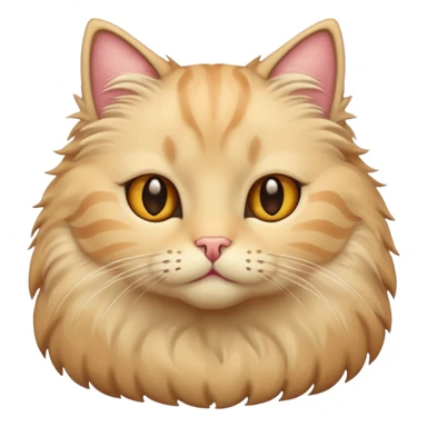 Beige cat sticker