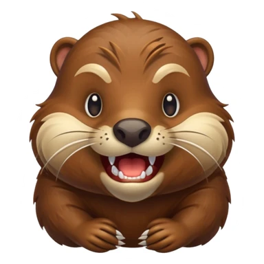 BEAVER WITH BIG FRONT TEETH sticker
