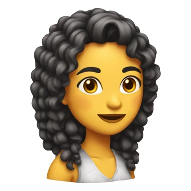 chica pelinegra sticker