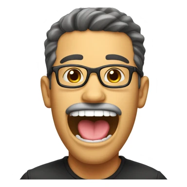 Guy with tongue out sticker