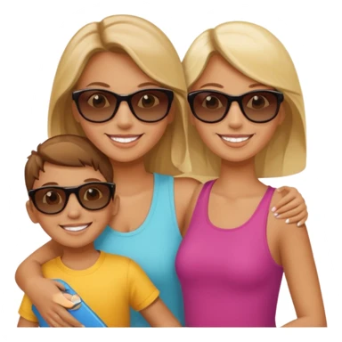 Nany with kids sticker