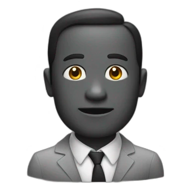 Un noir qui sourit dans le noir sticker