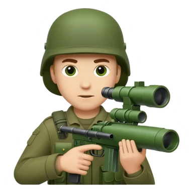 
solder with anti-tank missile system sticker