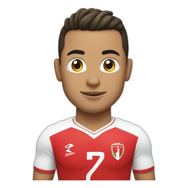 Ronaldo avec le maillot de Tunisie sticker