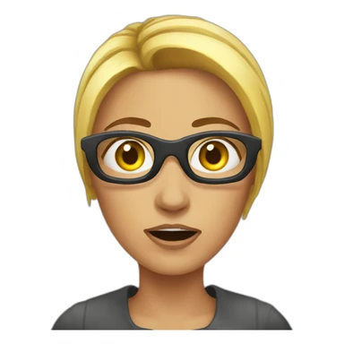 fear-woman-technology sticker