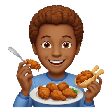 Black person chicken funny sticker