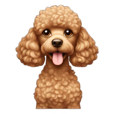 Light brown Poodle sticker