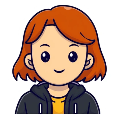 ginger-haired girl sticker