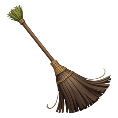 witch's broom sticker