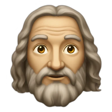 leonardo da vinci forward head sticker