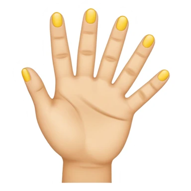 emoji hand holding up 4 fingers sticker