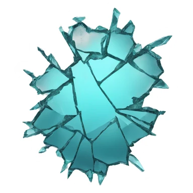 shattered glas sticker