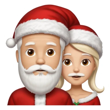 santa husband wife sticker