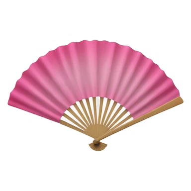 Pink venus hand fan sticker
