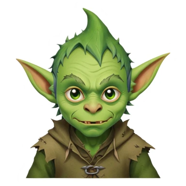 Steven Miller as a goblin with a mischievous expression sticker