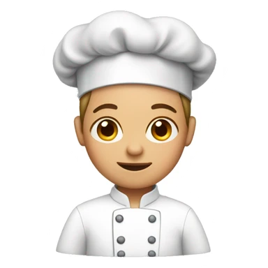 Chef with short hair sticker