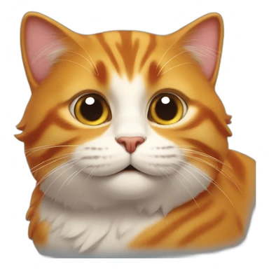 un gros chat roux sticker