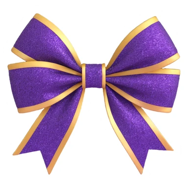 glitter bow sticker