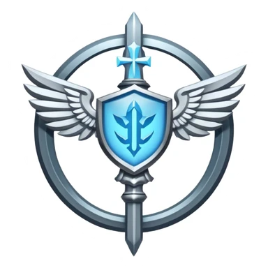 dominus' emblem with a touch of light blue sticker