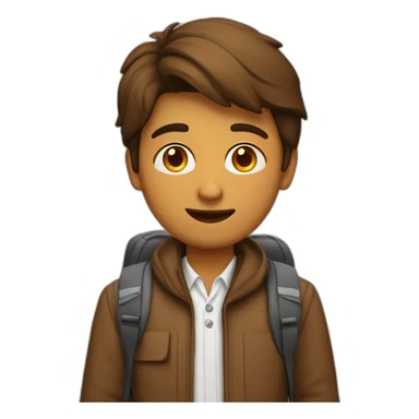 Thin tall brown indian student studying in munich germany sticker