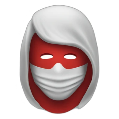 masked man in red sticker