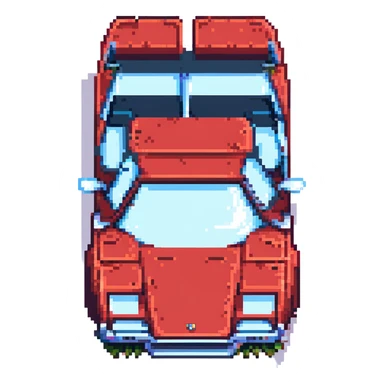 красная Lamborghini Countach, no background sticker