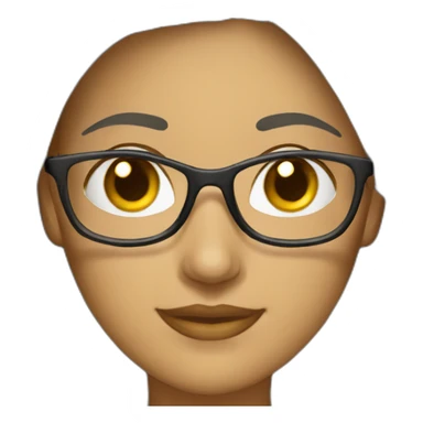 mulher empresária de óculos sticker