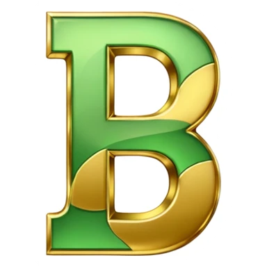 number 7 in golden and green shadows sticker