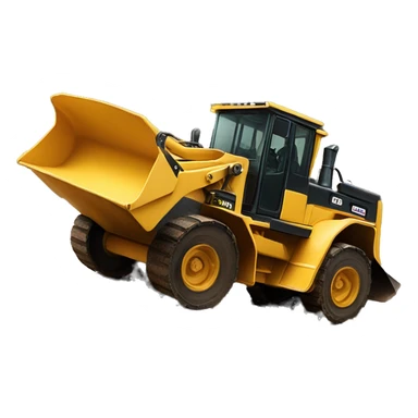 Bulldozer scooping up dirt  sticker
