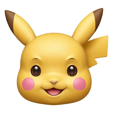 Pikachu version ios avec que la tête plus mignon sticker