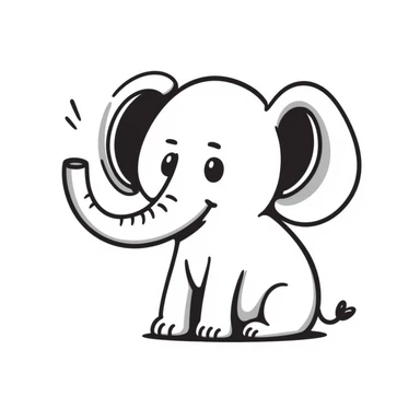Elephant sticker